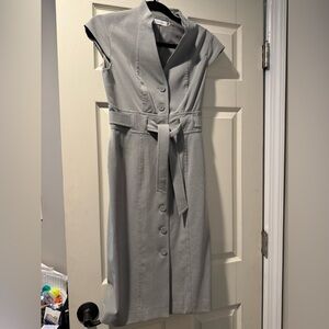Calvin Klein belted dress - grey size 4
